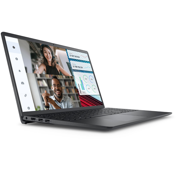 010100500021 Laptop Vostro 3520 Laptop With 15.6-inch Full HD Display, Core i5-1235U Processor/8GB RAM/512GB SSD/DOS (Without Windows)/Intel Integrated Graphics/ English/Arabic Black - Image 1