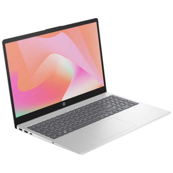 Laptop HP 15-fd0020nx (8F4T3EA) with Intel Core i5-1335U Processor, 8GB RAM, 512GB SSD, 15.6-inch Display, Free DOS, Silver.