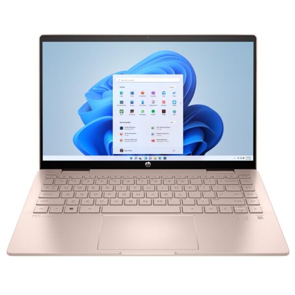 لابتوب بافيليون x360 يعمل باللمس مع شاشة 14 بوصة ومعالج كور i5-1335U-ذاكرة وصول عشوائي 8 جيجابايت-512 جيجابايت SSD-نظام تشغيل ويندوز 11 هوم-انتل ايريس اكس اي جرافيكس الإنجليزية-العربية وردي