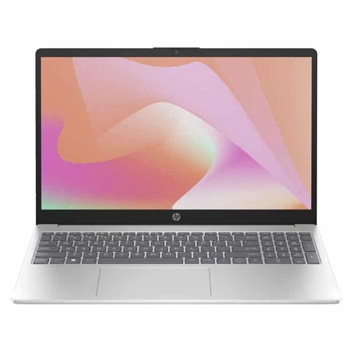 010200700027 لابتوب إتش بي 15-fd0018nx (رقم الموديل 8F4T1EA)، معالج Intel Core i7-1355U، ذاكرة RAM سعة 16 جيجابايت، قرص SSD سعة 512 جيجابايت، شاشة 15.6 بوصة، نظام تشغيل Windows 11، اللون الفضي - الصورة 1