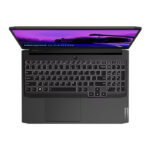⁦لابتوب لينوفو IdeaPad Gaming 3 15IHU6، معالج Intel Core i7-11370H، ذاكرة RAM سعة 8 جيجابايت، قرص SSD سعة 512 جيجابايت، شاشة 15.6 بوصة FHD، كرت شاشة NVIDIA GTX 1650 سعة 4 جيجابايت، لون أسود، بدون نظام تشغيل (DOS)⁩ - الصورة ⁦7⁩