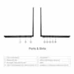 ⁦لينوفو ثينك باد E14 (21M7001UAD) – معالج Intel Core i7-155H – ذاكرة 16 جيجابايت – 1 تيرابايت SSD – رسوميات مدمجة – شاشة 14 بوصة FHD – بدون نظام تشغيل⁩ - الصورة ⁦2⁩