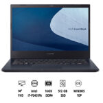 لابتوب ASUS P2451FA-EK0819R، معالج Intel Core i7 من الجيل العاشر، ذاكرة 16 جيجابايت، قرص SSD سعة 512 جيجابايت، شاشة 14 بوصة، نظام Windows 10 Pro، مستشعر بصمة، وحدة TPM 2.0، لون أسود، ضمان 3 سنوات + حقيبة لابتوب