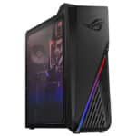 كمبيوتر مكتبي ASUS للألعاب – معالج AMD Ryzen 7 5800، ذاكرة RAM 16 جيجابايت، تخزين 1 تيرابايت HDD + 256 جيجابايت SSD، كرت شاشة 6 جيجابايت GTX 1660Ti، بدون نظام تشغيل، لون أسود