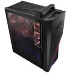 ⁦كمبيوتر مكتبي ASUS للألعاب – معالج AMD Ryzen 7 5800، ذاكرة RAM 16 جيجابايت، تخزين 1 تيرابايت HDD + 256 جيجابايت SSD، كرت شاشة 6 جيجابايت GTX 1660Ti، بدون نظام تشغيل، لون أسود⁩ - الصورة ⁦2⁩