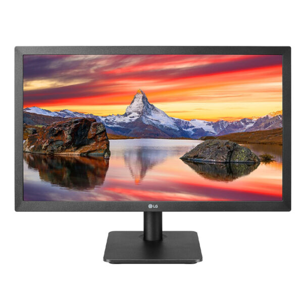 شاشة LG 22MP400H-B – مقاس 22 بوصة، دقة Full HD، لوحة IPS، مدخل HDMI، تصميم نحيف، لون أسود