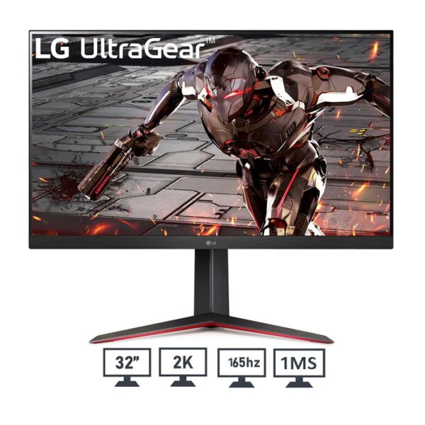 LG UltraGear 32GN650-B Gaming Monitor – 32 Inch, FHD Resolution, IPS Panel, 165Hz Refresh Rate, HDR10, Black