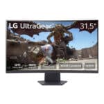 شاشة LG منحنية 32GS60QC-B بحجم 32 بوصة QHD (2560x1440) 180Hz 1ms مع تقنية AMD FreeSync - أسود