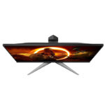⁦شاشة الألعاب AOC 24G2SP مقاس 23.8 بوصة – دقة 1920×1080 FHD، لوحة IPS، معدل تحديث 165 هرتز، زمن استجابة 1 مللي ثانية، تقنية AMD FreeSync Premium، تصميم بدون حواف من 3 جهات، حامل قابل لضبط الارتفاع، منافذ HDMI + DisplayPort⁩ - الصورة ⁦9⁩