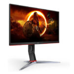 ⁦شاشة الألعاب AOC 24G2SP مقاس 23.8 بوصة – دقة 1920×1080 FHD، لوحة IPS، معدل تحديث 165 هرتز، زمن استجابة 1 مللي ثانية، تقنية AMD FreeSync Premium، تصميم بدون حواف من 3 جهات، حامل قابل لضبط الارتفاع، منافذ HDMI + DisplayPort⁩ - الصورة ⁦6⁩