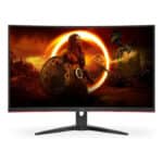 AOC C27G2Z2 27" Curved Gaming Monitor – FHD 1920x1080, 250Hz Refresh Rate, 0.5ms Response Time, VA Panel, Adaptive Sync, Frameless Design, HDMI + DisplayPort, Black/Red - Image 5