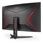 AOC C27G2Z2 27" Curved Gaming Monitor – FHD 1920x1080, 250Hz Refresh Rate, 0.5ms Response Time, VA Panel, Adaptive Sync, Frameless Design, HDMI + DisplayPort, Black/Red - Image 4