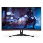 AOC C32G3E Curved Gaming Monitor – 31.5-Inch Full HD VA Panel, 165Hz Refresh Rate, 1ms Response Time, 1500R Curve, Adaptive Sync