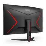 ⁦شاشة الألعاب المنحنية AOC C32G3E – مقاس 31.5 بوصة، دقة FHD، لوحة VA، معدل تحديث 165 هرتز، زمن استجابة 1 مللي ثانية، تصميم بانورامي غامر⁩ - الصورة ⁦4⁩