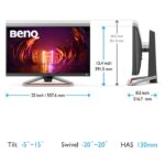 BenQ MOBIUZ EX2510S 24.5" Gaming Monitor – Full HD 1920×1080, IPS Panel, 165Hz Refresh Rate, 1ms Response Time, HDR10, AMD FreeSync Premium, Built-in Speakers, LED Backlit, Dark Grey - Image 4