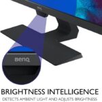 ⁦شاشة BenQ GW2780 مقاس 27 بوصة – دقة FHD 1920×1080، لوحة IPS بدون حواف، منافذ HDMI 2.0 ×2، VGA، مكبرات صوت مدمجة، تقنية حماية العين، تصميم أنيق، دعم حامل VESA⁩ - الصورة ⁦5⁩