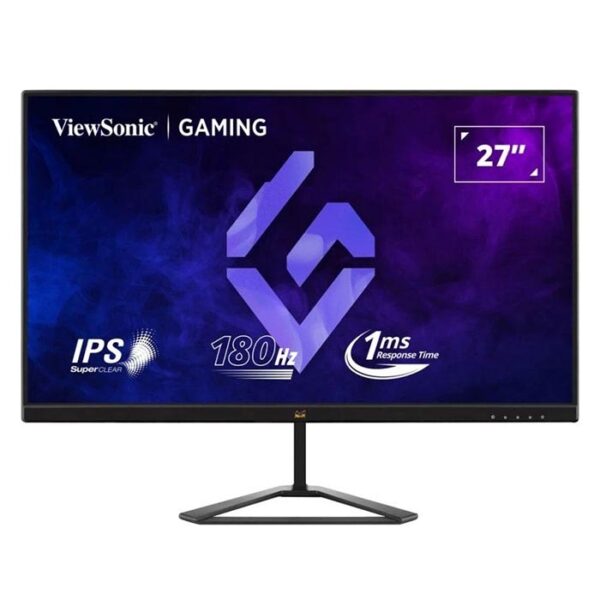 شاشة الألعاب ViewSonic VX2779-HD Pro مقاس 27 بوصة – فل اتش دي، لوحة VA، معدل تحديث 180Hz، زمن استجابة 1ms، منفذين HDMI ومنفذ DisplayPort