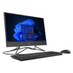 ⁦كمبيوتر مكتبي متكامل HP 200 G4 AIO – شاشة 21.5 بوصة، معالج Intel Core i3-1235U، ذاكرة 4 جيجابايت، قرص SSD سعة 256 جيجابايت، محرك أقراص DVD، نظام DOS، لون أسود⁩ - الصورة ⁦5⁩