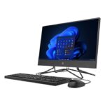 ⁦كمبيوتر مكتبي متكامل HP 200 G4 AIO – شاشة 21.5 بوصة، معالج Intel Core i3-1235U، ذاكرة 4 جيجابايت، قرص SSD سعة 256 جيجابايت، محرك أقراص DVD، نظام DOS، لون أسود⁩ - الصورة ⁦4⁩