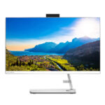 كمبيوتر مكتبي متكامل Lenovo IdeaCentre 3 AIO – شاشة لمس 23.8 بوصة، معالج Intel Core i3-1115G4، ذاكرة 8 جيجابايت، قرص SSD سعة 512 جيجابايت، نظام Windows 11، لون أبيض