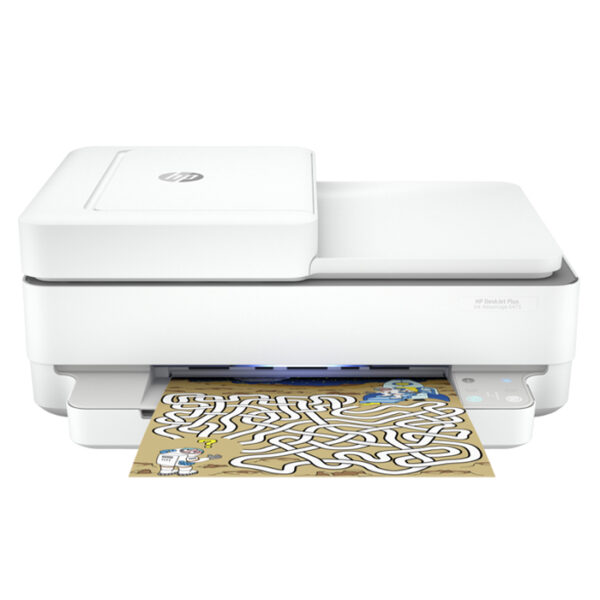 طابعة HP DeskJet Ink Advantage 6475 الكل في واحد – طباعة، نسخ، مسح ضوئي، واي فاي، مغذي أوراق تلقائي (ADF)، دعم تطبيق HP Smart، طباعة بالألوان، شاشة LC