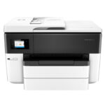 طابعة HP OfficeJet Pro 7740 متعددة الوظائف بتنسيق واسع – طباعة، نسخ، مسح ضوئي، فاكس، طباعة ألوان عالية الجودة، اتصال واي فاي، دعم HP Smart، شاشة لمس –