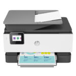 طابعة HP OfficeJet 9013 متعددة الوظائف – طباعة، نسخ، مسح ضوئي، فاكس، واي فاي، دعم تطبيق HP Smart، طباعة ألوان، اتصال USB، شاشة لمس – أبيض