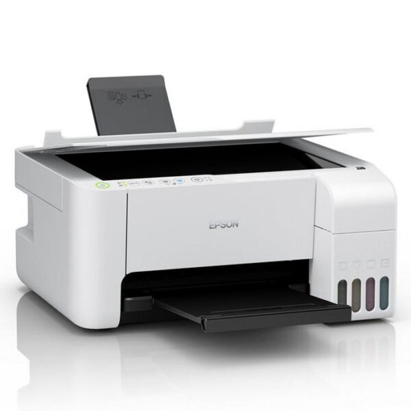 طابعة Epson EcoTank L3156 متعددة الوظائف – طابعة نفث حبر ملونة مع خزانات حبر قابلة لإعادة التعبئة، طباعة، نسخ، مسح ضوئي، واي فاي، اتصال لاسلكي، جودة ع