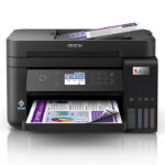 طابعة Epson EcoTank L6270 نفث حبر ملونة متعددة الوظائف – طباعة، نسخ، مسح ضوئي، مع خزانات حبر قابلة لإعادة التعبئة، اتصال Wi-Fi و Ethernet، جودة عالية، تصميم مدمج، أسود