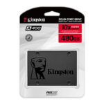 قرص الحالة الصلبة Kingston A400 SATA 2.5 إنش – سعة 480 جيجابايت، أداء عالي السرعة، موثوقية مثالية، متوافق مع أجهزة اللابتوب والكمبيوتر المكتبي