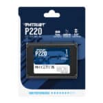 Patriot P220 1TB 2.5" SATA III SSD – Up to 550MB/s Read, 500MB/s Write, 7mm Thickness