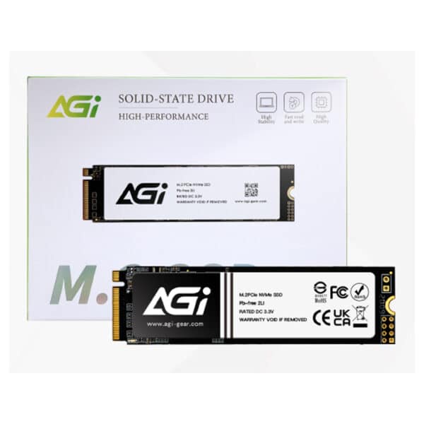 وحدة تخزين SSD إ جي اي AI198 بسعة 512 جيجابايت M.2 2280 PCIe Gen 3x4 – سرعة قراءة تصل إلى 2050 ميجابايت/ثانية وسرعة كتابة تصل إلى 1650 ميجابايت/ثانية،