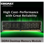 ذاكرة كينغ ماكس DDR4 سعة 8 جيجابايت – بسرعة 3200 ميجاهرتز، توقيت CL22، نوع Long DIMM مخصصة لأجهزة الكمبيوتر المكتبية