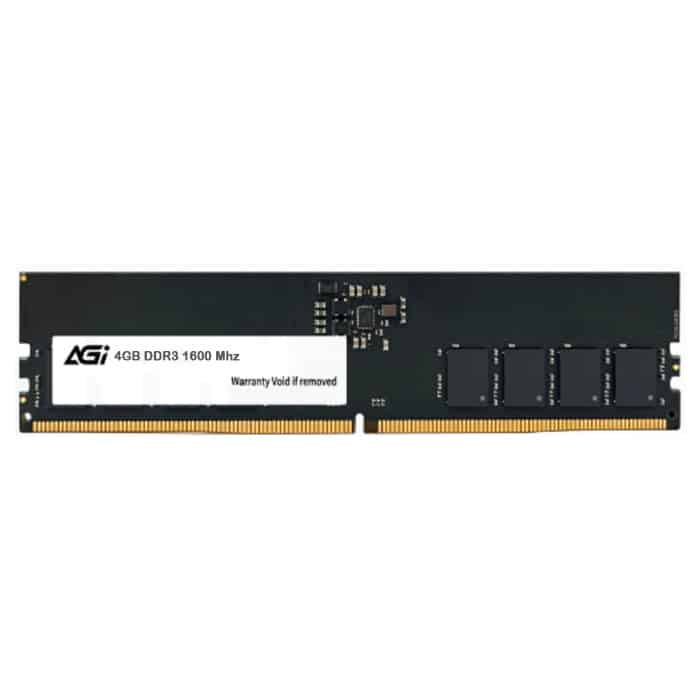 063143000002 ذاكرة AGI DDR3 4GB 1600MHz CL11 Long DIMM - الصورة 1