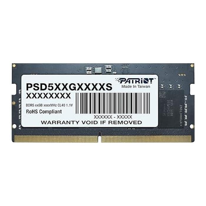063573050003 ذاكرة باتريوت DDR5 5600 ميجاهرتز 32 جيجابايت للابتوب – ترقية فائقة السرعة وموفرة للطاقة - الصورة 1