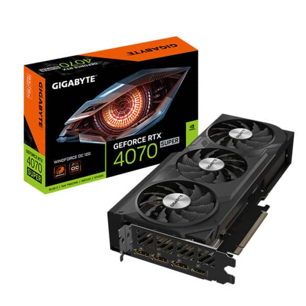 كرت الشاشة جيجابايت RTX 4070 SUPER WINDFORCE OC 12GB