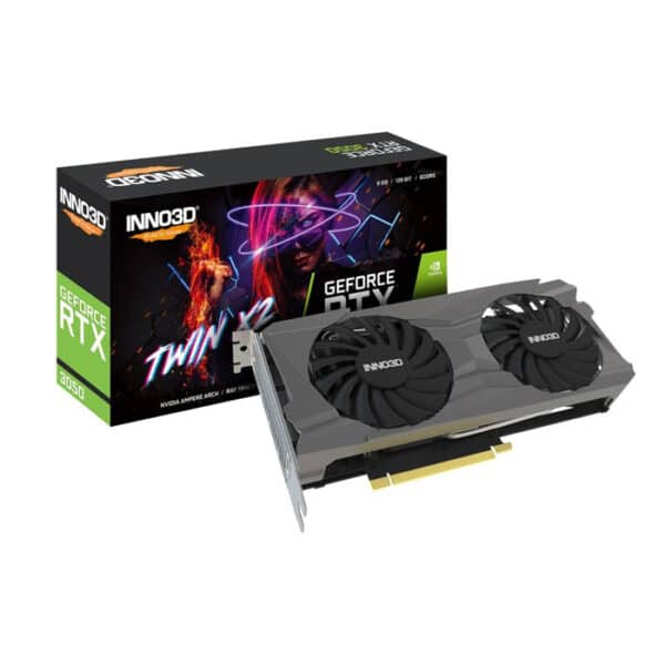 كرت الشاشة INNO3D GeForce RTX 3050 Twin X2 8GB