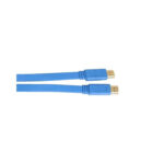 ⁦كابل HDMI إلى HDMI من ETRAIN بطول 1.8 متر - مطلي بالذهب - أزرق (موديل CV-89-0)⁩ - الصورة ⁦2⁩