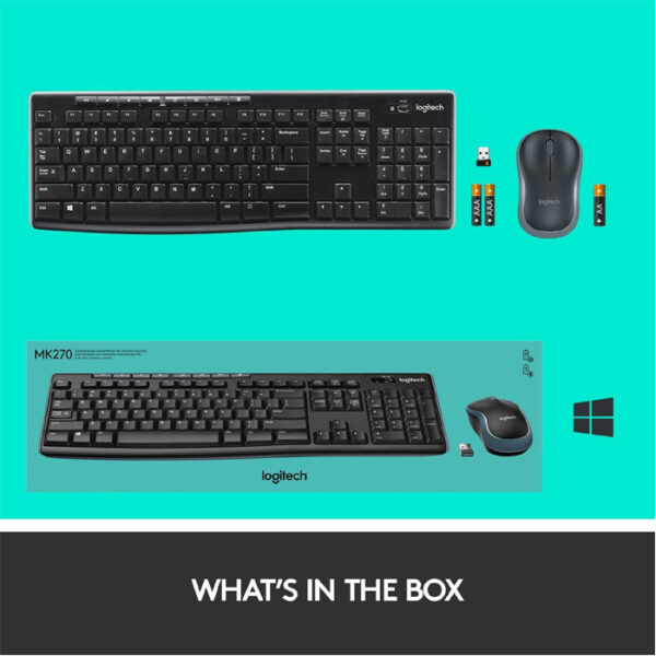 Logitech MK270 Wireless Keyboard & Mouse Combo