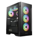 PC CASE - GAMDIAS TALOS E2 ELITE WITH ARGB FANS & GLASS PANEL