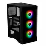 PC CASE - GAMDIAS TALOS E2 ELITE WITH ARGB FANS & GLASS PANEL - Image 3