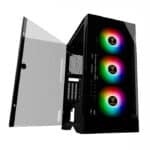 PC CASE - GAMDIAS TALOS E2 ELITE WITH ARGB FANS & GLASS PANEL - Image 2
