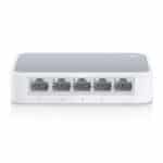 راوتر TP‑Link TL‑SF1005D – محول إيثرنت 5 منافذ 10/100 ميجابت/ثانية بتصميم مكتبي، بدون إدارة، توفير طاقة، سهل الاستخدام