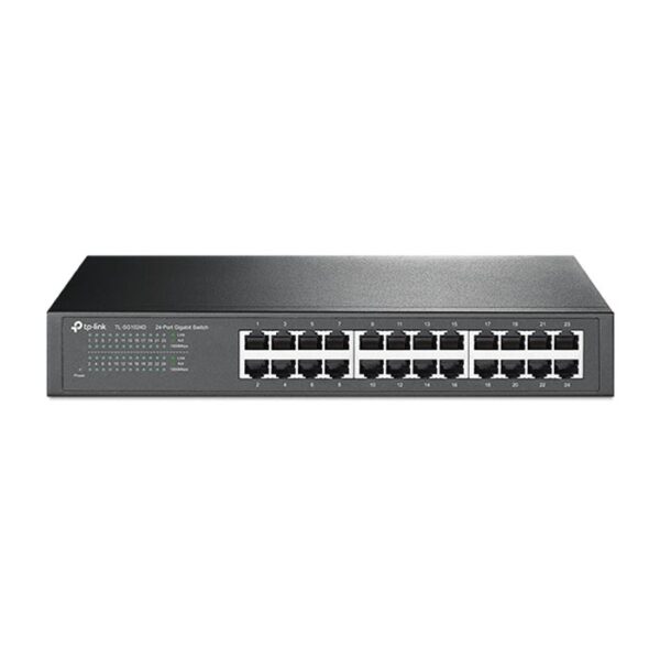 محول تي بي-لينك TL-SG1024D بسرعة جيجابت – 24 منفذًا، أداء عالي للشبكات الكبيرة والمكاتب