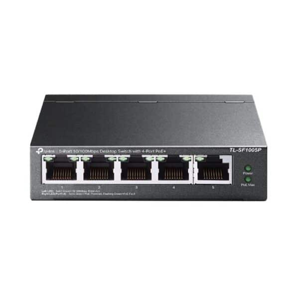 TP-Link SF1005P 5-Port Ethernet Switch with 4 PoE Ports – Power Your Devices Over Ethernet Easily