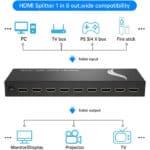 ⁦موزع HDMI بـ 8 منافذ (HDMI Splitter 8-Port)⁩ - الصورة ⁦4⁩