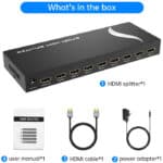 ⁦موزع HDMI بـ 8 منافذ (HDMI Splitter 8-Port)⁩ - الصورة ⁦2⁩
