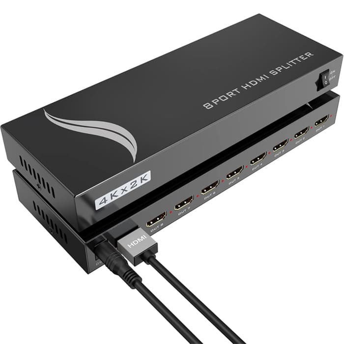 959509500174 موزع HDMI بـ 8 منافذ (HDMI Splitter 8-Port) - الصورة 1