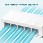 ⁦سويتش TP-Link LS1005 بـ 5 منافذ – حل بسيط وفعال للشبكات المنزلية والمكتبية⁩ - الصورة ⁦4⁩