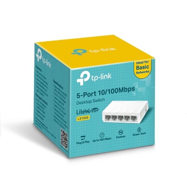 سويتش TP-Link LS1005 بـ 5 منافذ – حل بسيط وفعال للشبكات المنزلية والمكتبية